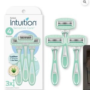 chic Mint Green Disposable Kids Razors - 3 Pack
